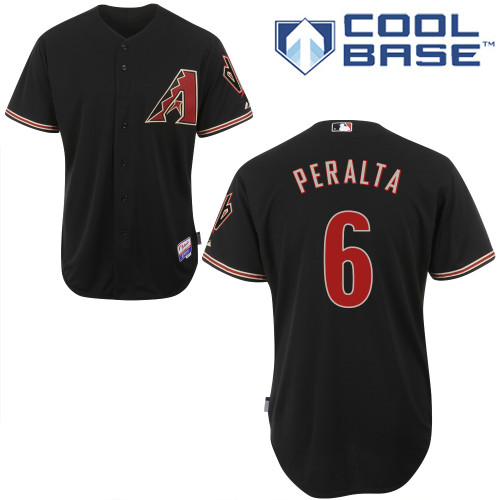 David Peralta #6 Youth Baseball Jersey-Arizona Diamondbacks Authentic Alternate Home Black Cool Base MLB Jersey